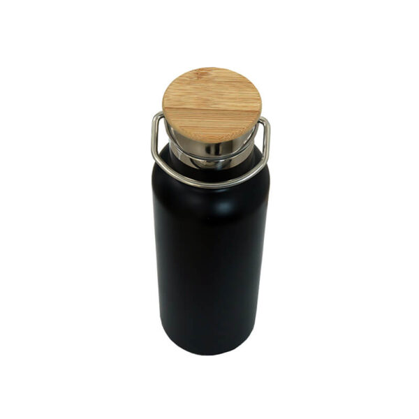 Insulated Bottle With Bamboo Lid