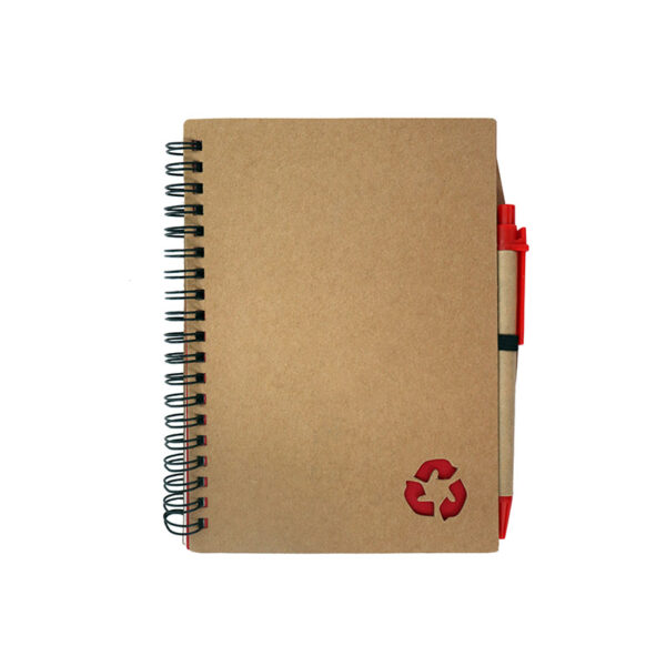 Recycled Spiral Notebook With Pen