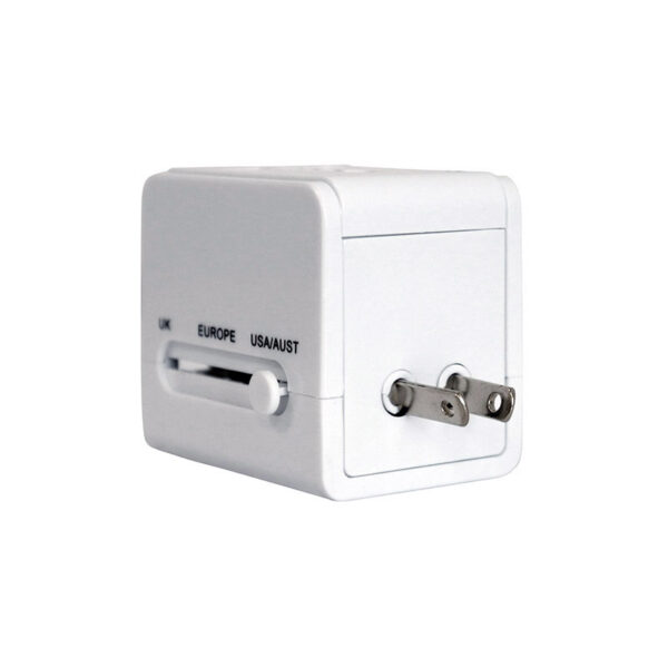 World Adapter With Dual USB Ports