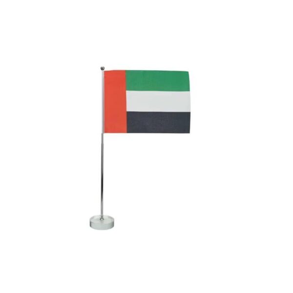 Flag-with-Metal-Pole-&-Clear-Glass-Round-Base