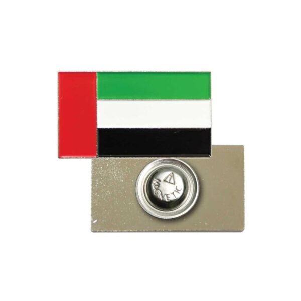 UAE Flag Metal Badges Rectangle