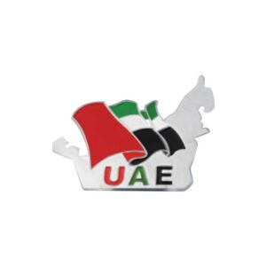 UAE Map Shape Flag Badges