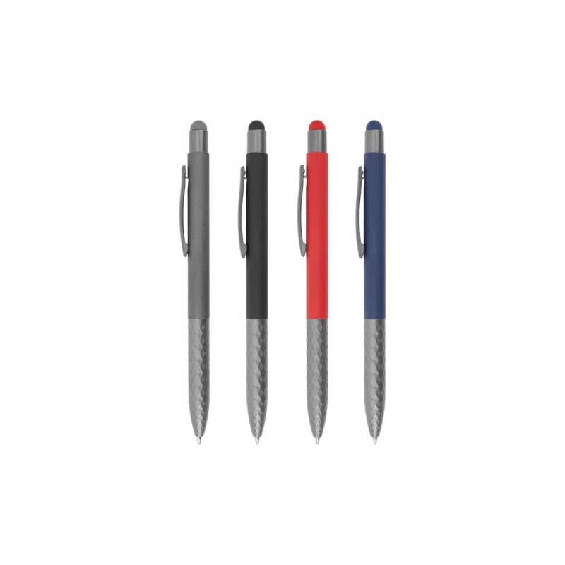 Stylus Metal Pens with Textured Grip