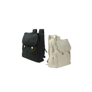 Cotton Backpacks with Zipper Closure
