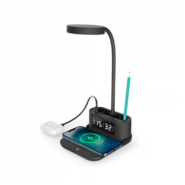 Desk-Lamp-with-15W-Wireless-Charger,-Clock-and-Pen-Holder