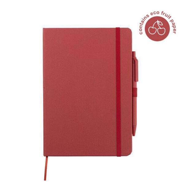 Eco neutral A5 Fruit - Paper Hard Cover Notebook Ball Pen 16