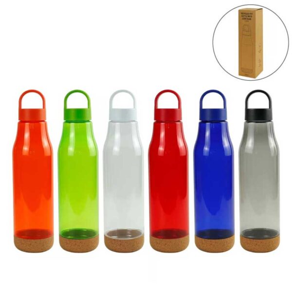 RPET-Bottles-with-Cork-Base,-Twist-off-Lid,-Handle