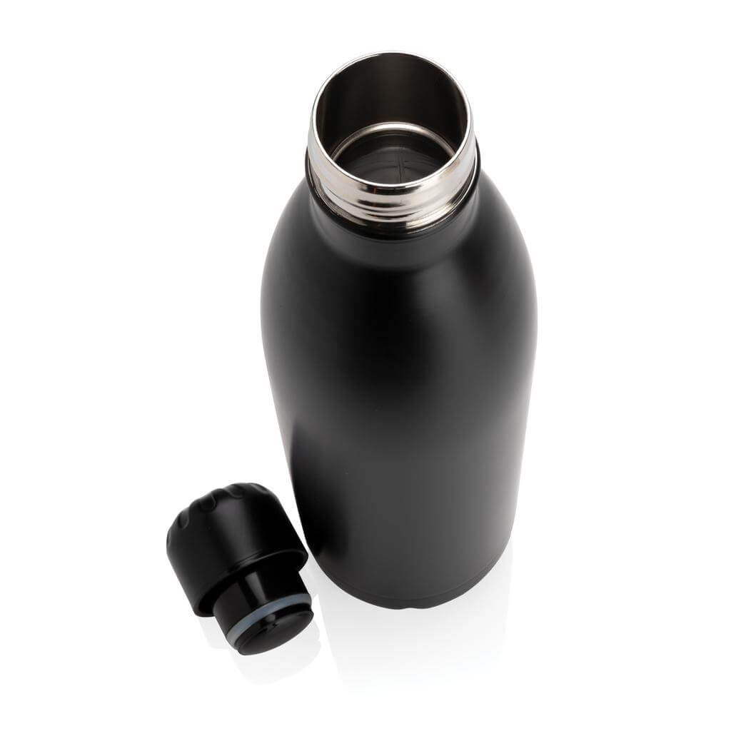 Soft Touch Insulated Water Bottle - Black - Image 2