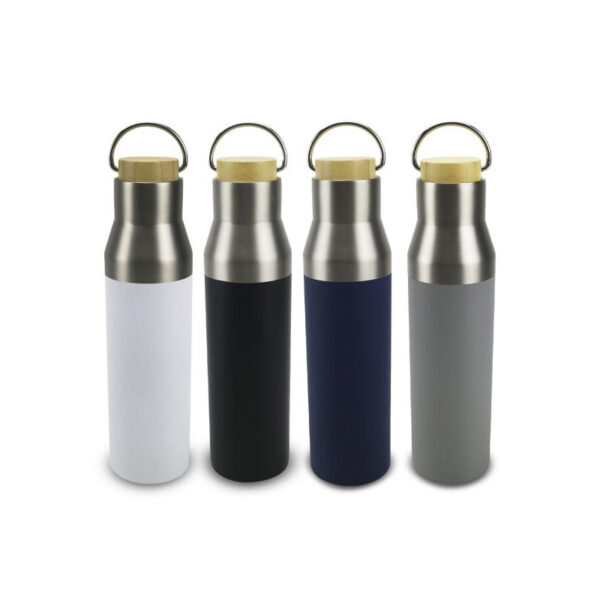 Double Wall Flask with Bamboo Lid
