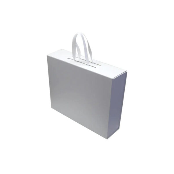 Foldable Gift Box with Magnetic Closure & Ribbon Handle - Image 4