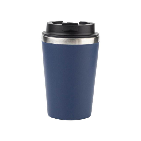 Set of Double Walled Tumbler, A5 Notebook and Pen - Navy Blue - Image 2