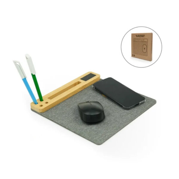 Multi-Function Mousepad, 15W Fast Wireless Charger & LED Logo