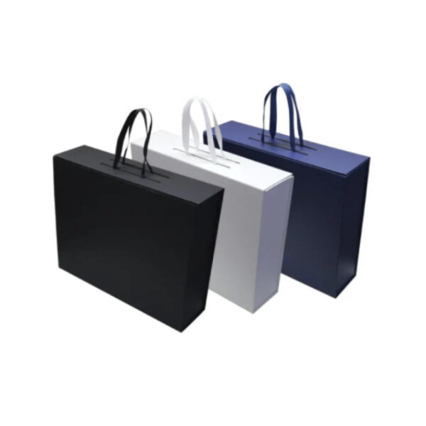 Foldable Gift Box with Magnetic Closure & Ribbon Handle - Image 5