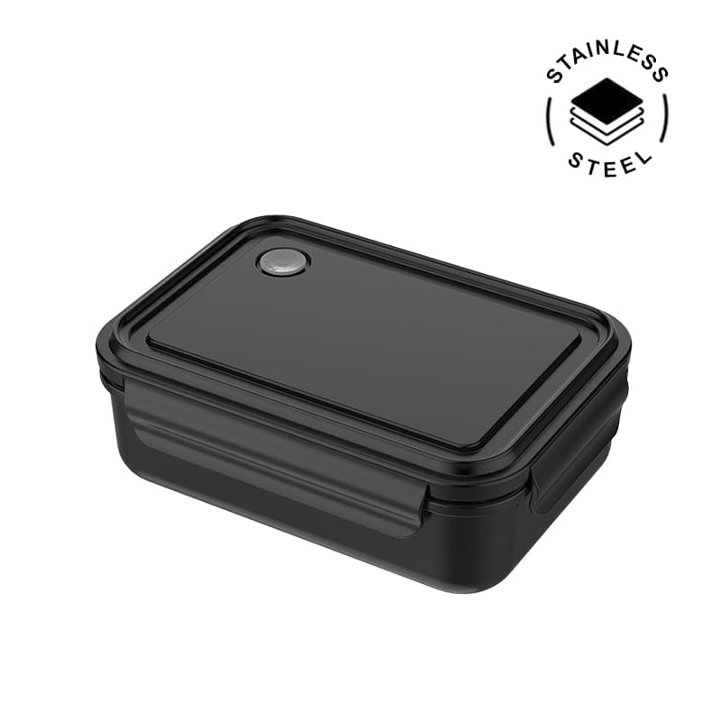 Stainless Steel Lunch Box - 800ml - Black