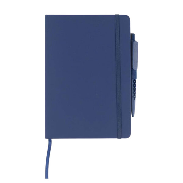 Set of Double Walled Tumbler, A5 Notebook and Pen - Navy Blue - Image 5