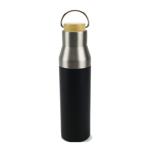 Double Wall Flask with Bamboo Lid - Image 5