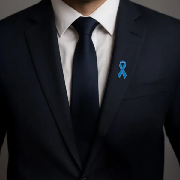 Metal Badges with Magnet Attachment Prostate Cancer Awareness Logo - Image 2