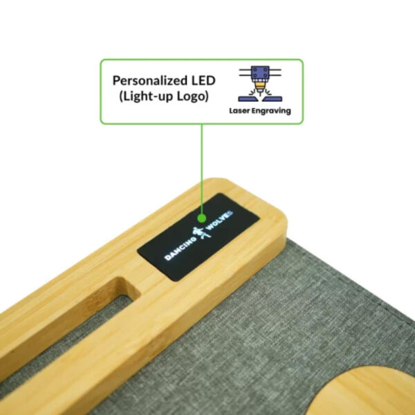 Multi-Function Mousepad, 15W Fast Wireless Charger & LED Logo - Image 5