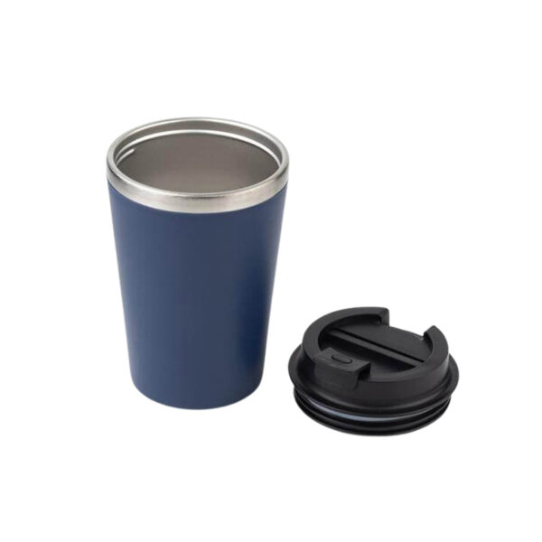 Set of Double Walled Tumbler, A5 Notebook and Pen - Navy Blue - Image 4