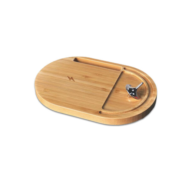 ANTI-STRESS WIRELESS – Bamboo Wireless Desktop Spinner with 15W Charging Capability