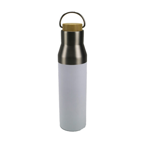 Double Wall Flask with Bamboo Lid - Image 4