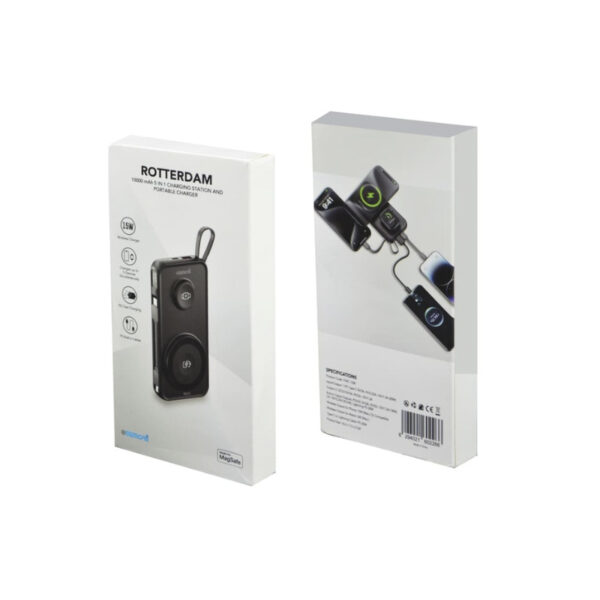 10,000mAh Universal Wireless Powerbank with inbuilt cables - Image 6