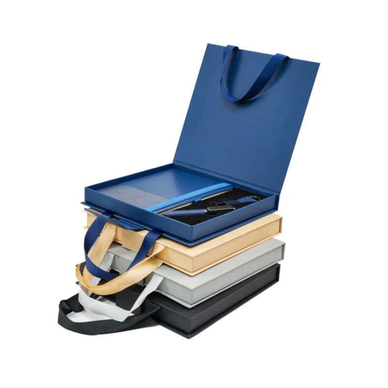 Office Gift Set with Ribbon Handle Box