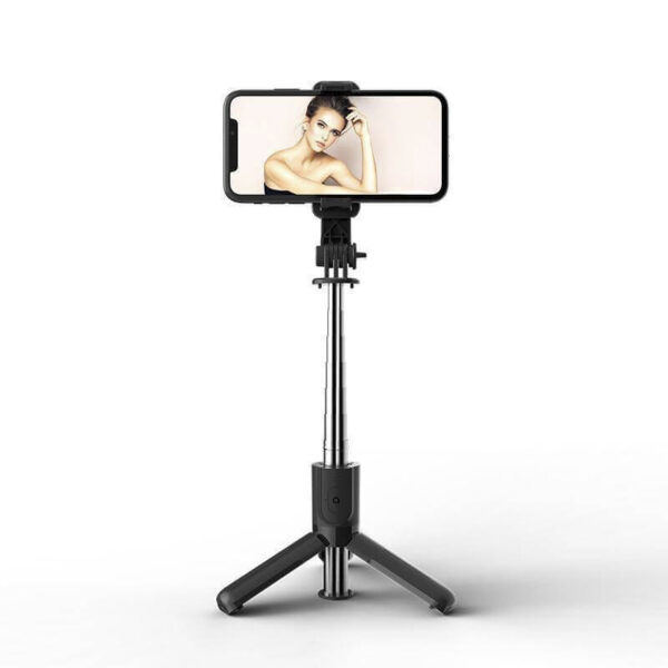 3-in-1 Mobile Tripod with Bluetooth Selfie Stick and Camera Shutter