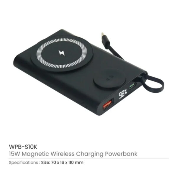 Powerbank,15W, iWatch with Magnetic Fast Wireless Charger - Image 6