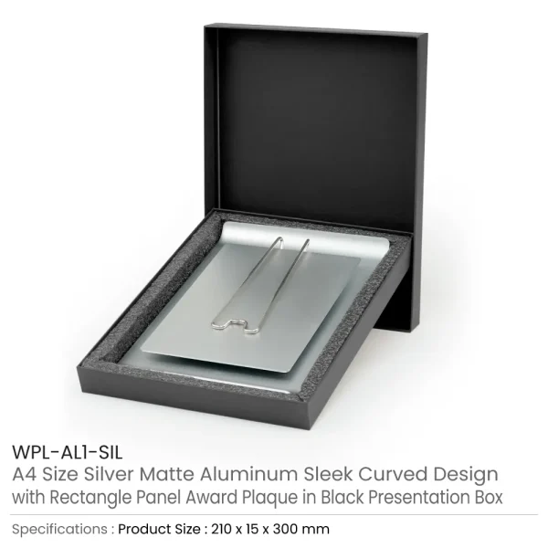 Aluminum Award Plaque with Stand - Image 3