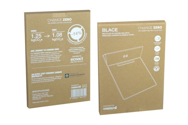Recycled PU 15W Wireless Mousepad & Desk Organizer - Image 7