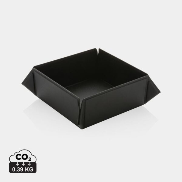 RCS Recycled PU Foldable Magnetic Storage Tray - Black - Image 2