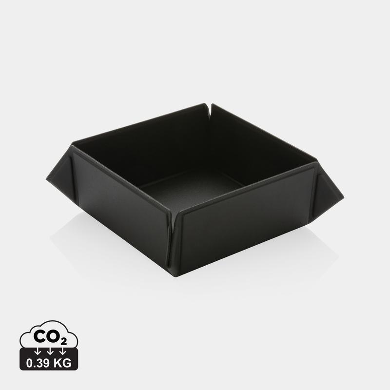 RCS Recycled PU Foldable Magnetic Storage Tray - Black - Image 2