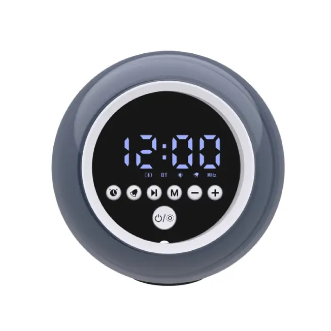 Bluetooth Speaker with JL 5.3 Chip, RGB Ambient Light, Alarm Clock & Phone Stand - Image 7