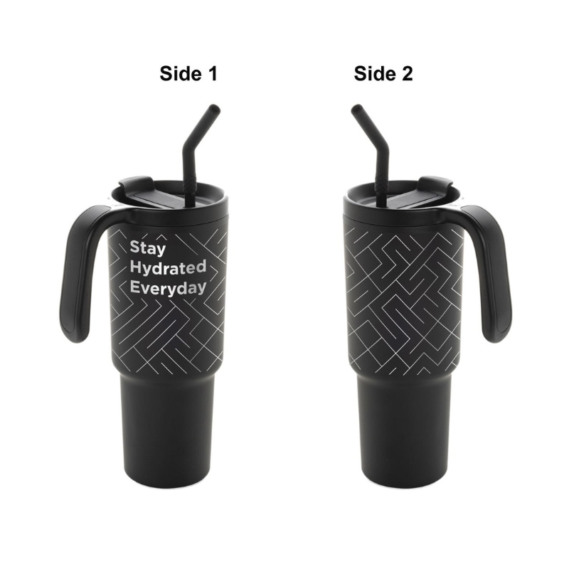 Recycled Stainless Steel/PP Tumbler with 360 Branding - Image 8