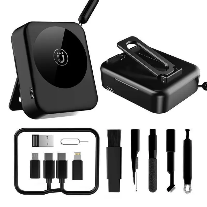6-in-1 Mag Wireless Charger, Multicable & Cleaning Kit