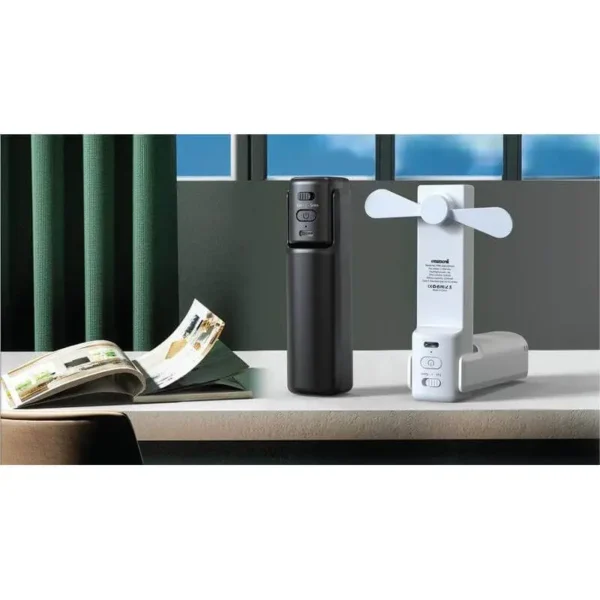 4-in-1 Fan Powerbank, Safety Alarm & Torch - Black - Image 4