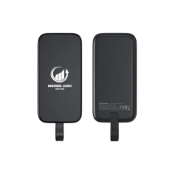 PD Power Bank with Light-Up Logo & Cable,10,000mAh Fast Charging - Image 3