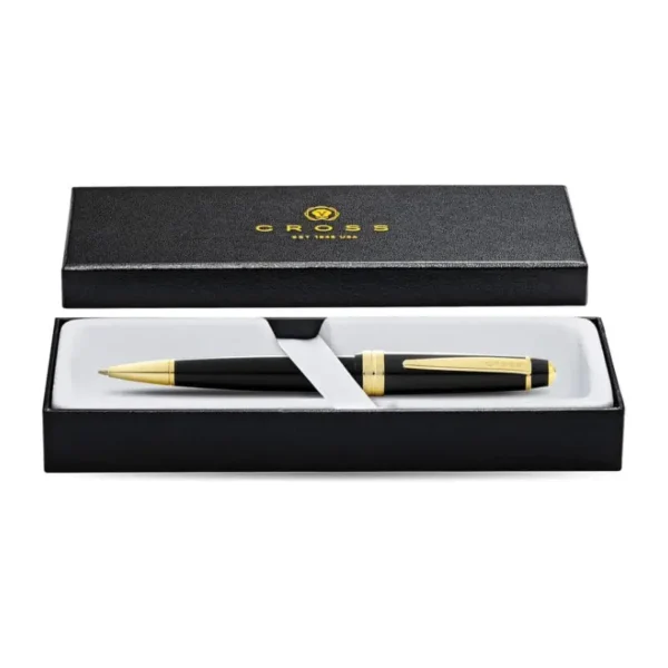 Gold Tone Ballpoint Pen (Blue Ink) - Image 4