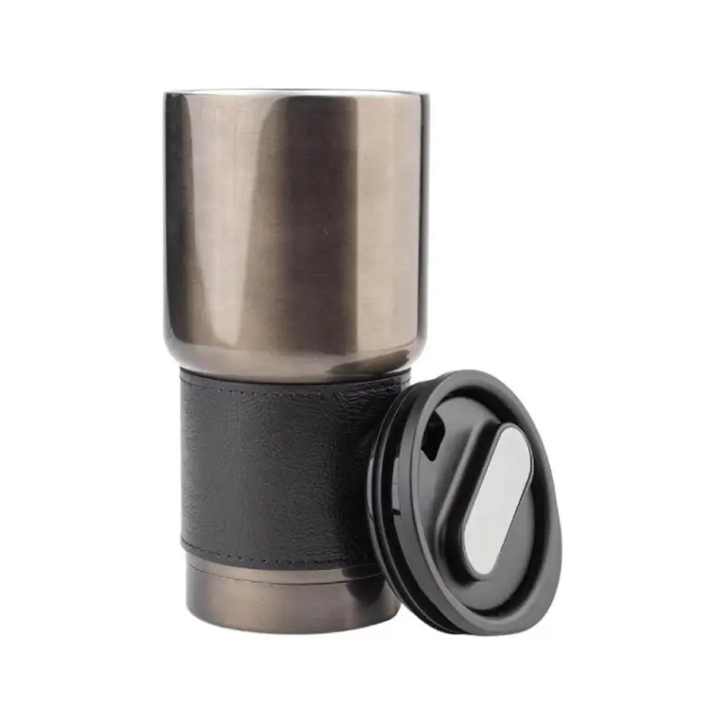 Insulated Tumbler with Grip Sleeve 530ml - Black - Image 2