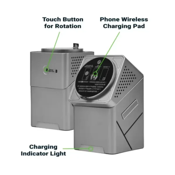 3-in-1, One Touch Rotate Wireless Charging Station 15W Fast Charging - Image 5