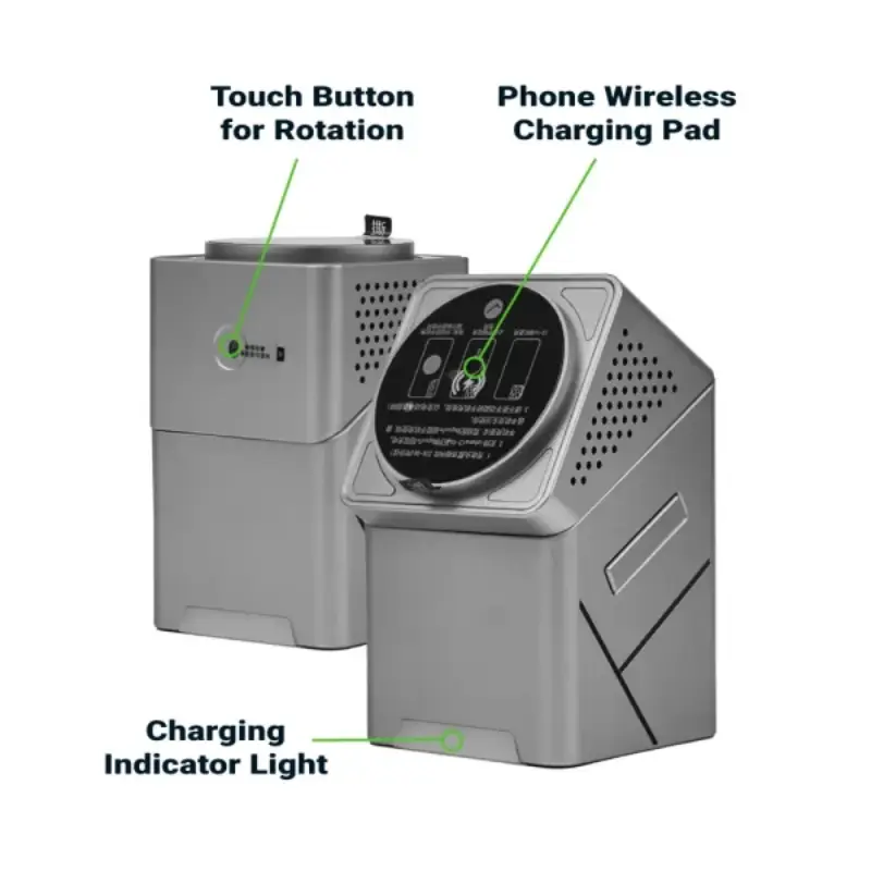 3-in-1, One Touch Rotate Wireless Charging Station 15W Fast Charging - Image 5
