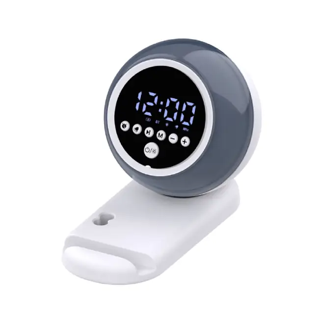 Bluetooth Speaker with JL 5.3 Chip, RGB Ambient Light, Alarm Clock & Phone Stand