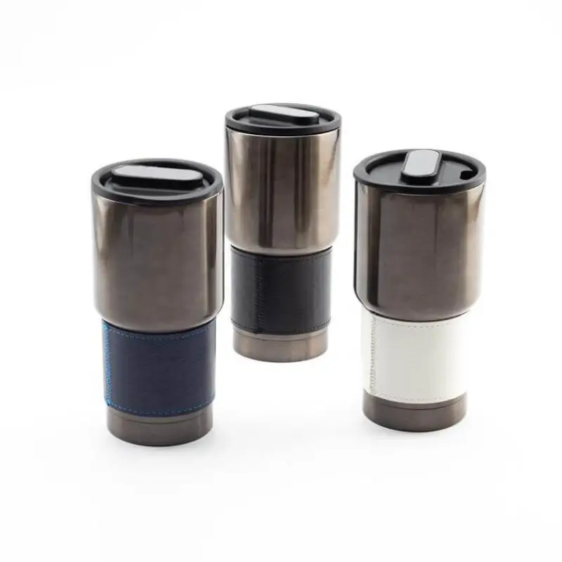 Insulated Tumbler with Grip Sleeve 530ml - Black - Image 3