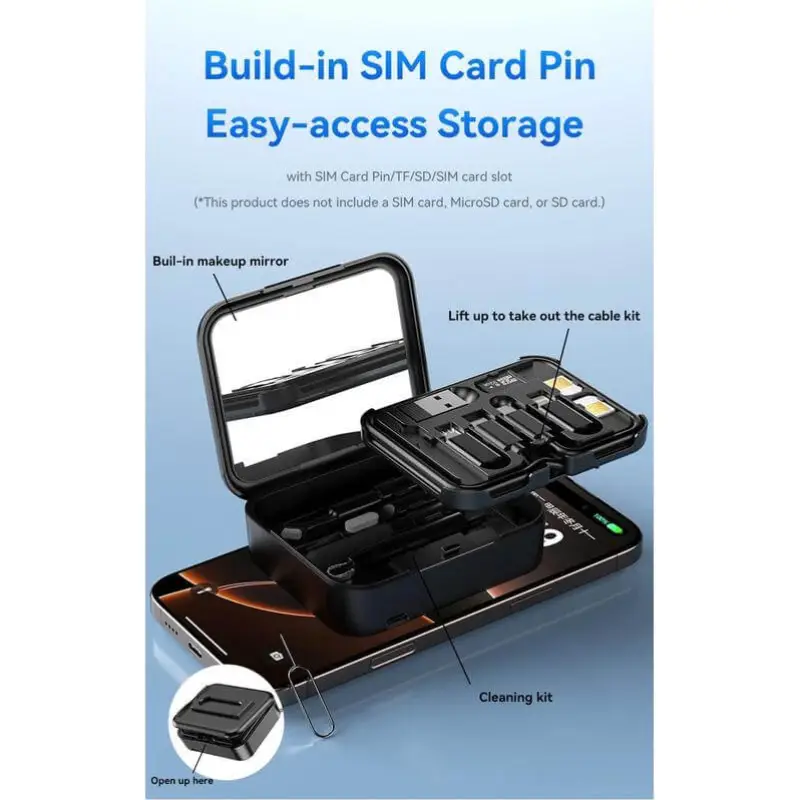 6-in-1 Mag Wireless Charger, Multicable & Cleaning Kit - Image 6