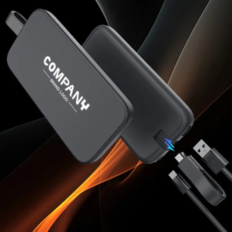 PD Power Bank with Light-Up Logo & Cable,10,000mAh Fast Charging - Image 5