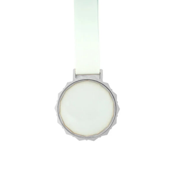 Glass Medals with Metal Frame, 3cm White Ribbon with Box - Image 8