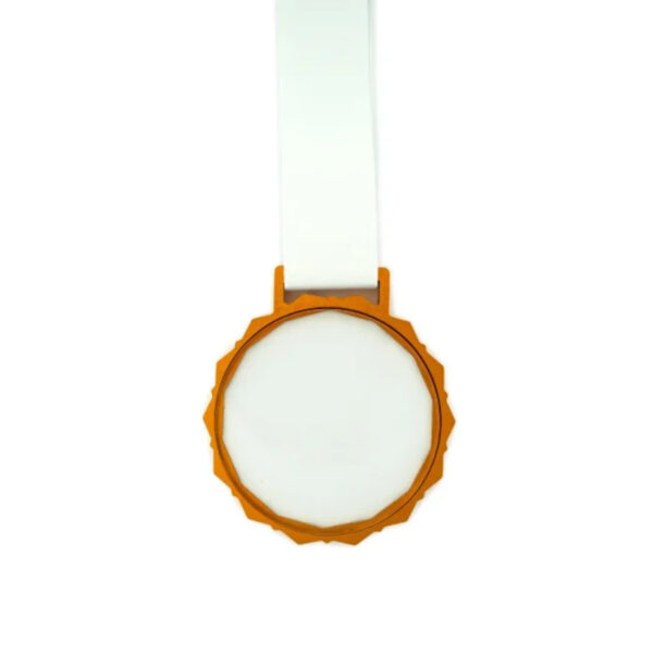 Glass Medals with Metal Frame, 3cm White Ribbon with Box - Image 7