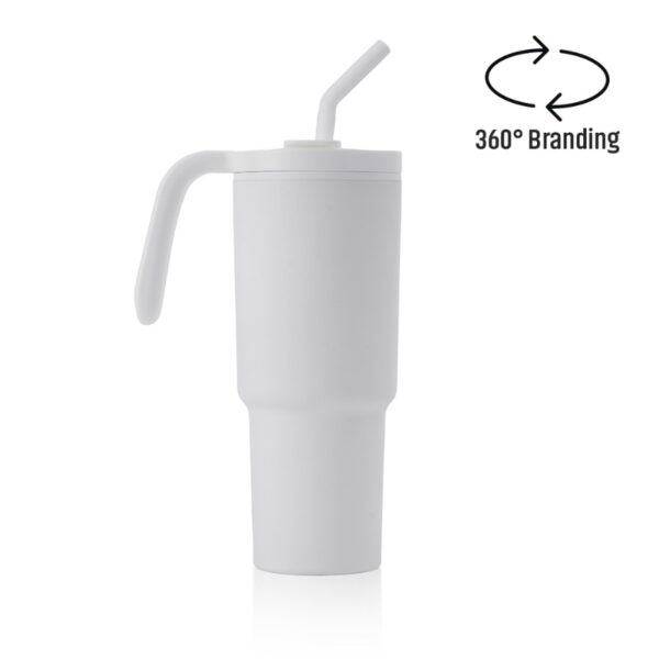 Recycled Stainless Steel/PP Tumbler with 360 Branding