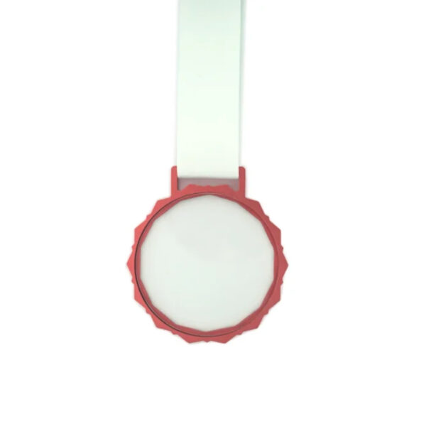 Glass Medals with Metal Frame, 3cm White Ribbon with Box - Image 6